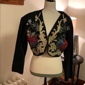 Vintage JOUJOU Embellished short jacket.